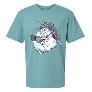 Strong Unicorn Creature Sueded Cloud Jersey T-Shirt