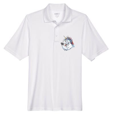 Strong Unicorn Creature Men's Origin Performance Pique Polo