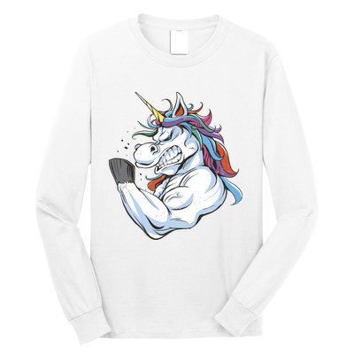 Strong Unicorn Creature Long Sleeve Shirt