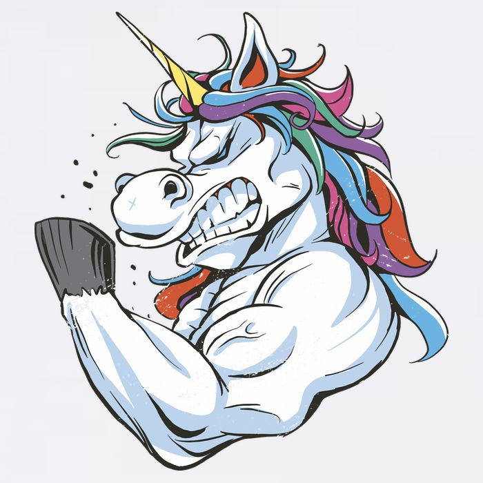 Strong Unicorn Creature Long Sleeve Shirt