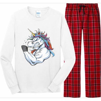 Strong Unicorn Creature Long Sleeve Pajama Set