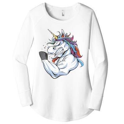 Strong Unicorn Creature Women's Perfect Tri Tunic Long Sleeve Shirt