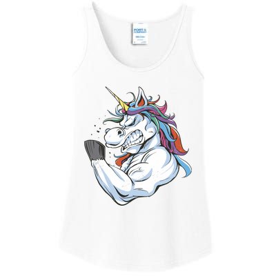 Strong Unicorn Creature Ladies Essential Tank