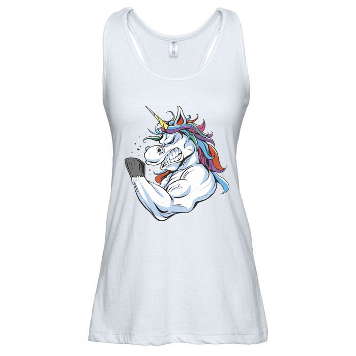 Strong Unicorn Creature Ladies Essential Flowy Tank