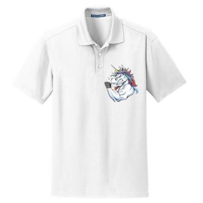 Strong Unicorn Creature Dry Zone Grid Polo