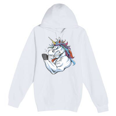 Strong Unicorn Creature Premium Pullover Hoodie