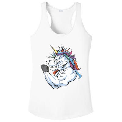 Strong Unicorn Creature Ladies PosiCharge Competitor Racerback Tank