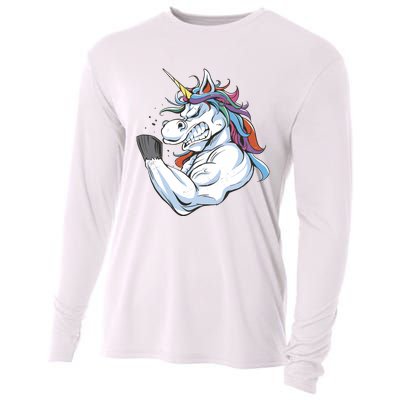 Strong Unicorn Creature Cooling Performance Long Sleeve Crew