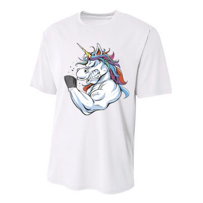 Strong Unicorn Creature Performance Sprint T-Shirt