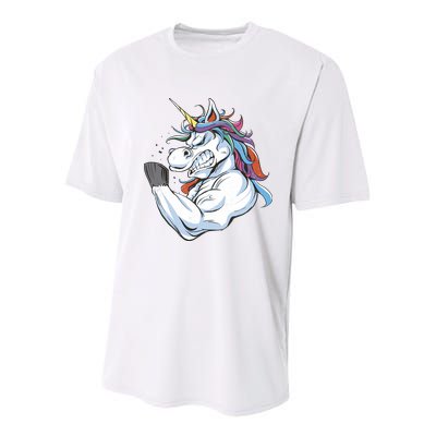 Strong Unicorn Creature Youth Performance Sprint T-Shirt