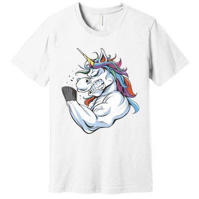 Strong Unicorn Creature Premium T-Shirt