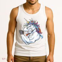 Strong Unicorn Creature Tank Top