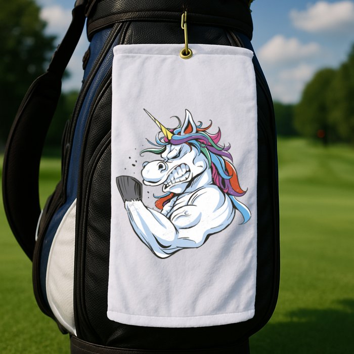 Strong Unicorn Creature Golf Towel