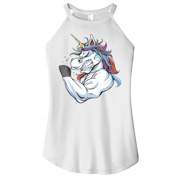 Strong Unicorn Creature Women's Perfect Tri Rocker Tank