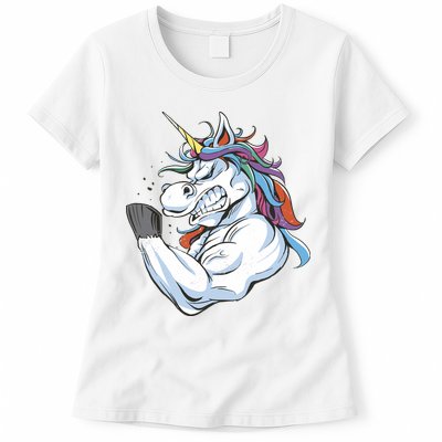 Strong Unicorn Creature Womens T-Shirt