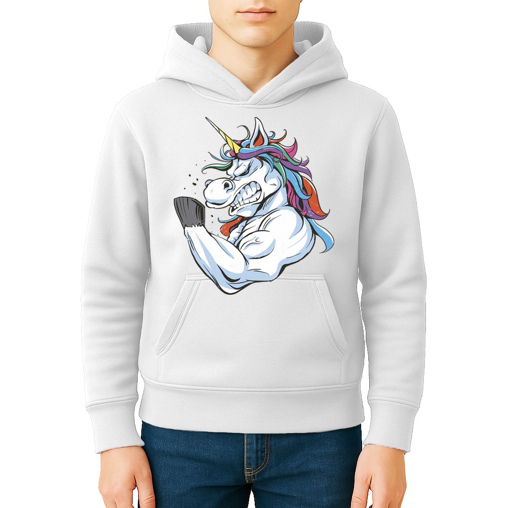 Strong Unicorn Creature Kids Hoodie