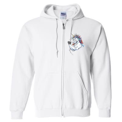 Strong Unicorn Creature Full Zip Hoodie