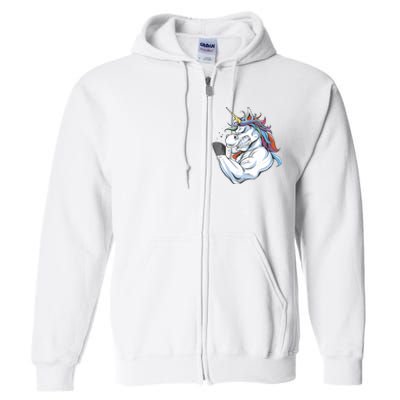 Strong Unicorn Creature Full Zip Hoodie