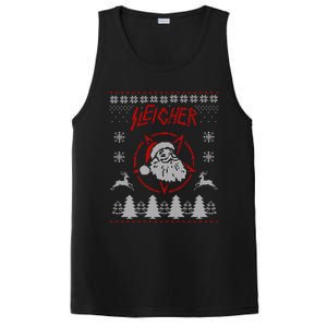 Sleigher Ugly Christmas graphic Santa Metal print PosiCharge Competitor Tank