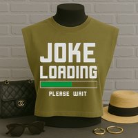 Stand Up Comedian Humor Garment-Dyed Women's Muscle Tee
