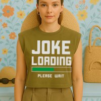 Stand Up Comedian Humor Garment-Dyed Women's Muscle Tee