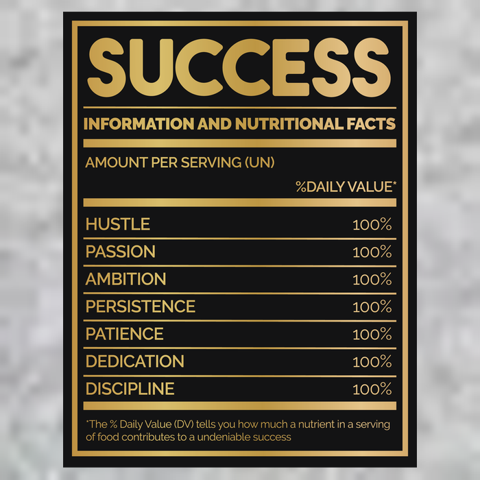 Success Nutritional Facts V-Neck T-Shirt