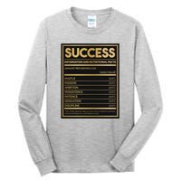 Success Nutritional Facts Tall Long Sleeve T-Shirt