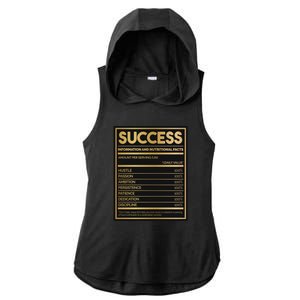 Success Nutritional Facts Ladies PosiCharge Tri-Blend Wicking Draft Hoodie Tank