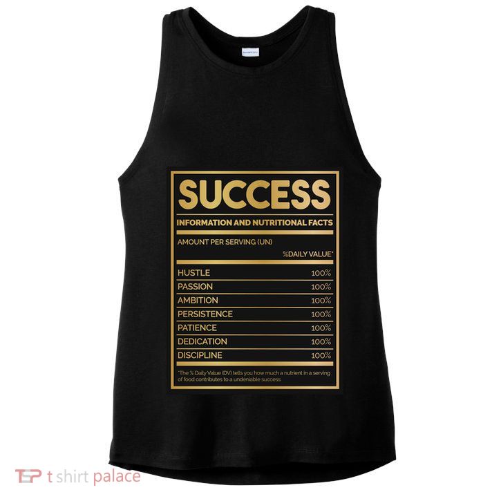 Success Nutritional Facts Ladies PosiCharge Tri-Blend Wicking Tank