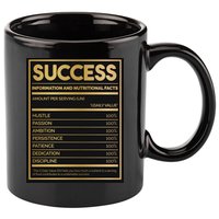 Success Nutritional Facts 11oz C Handle Ceramic Mug