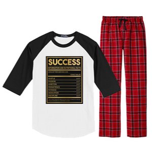 Success Nutritional Facts Raglan Sleeve Pajama Set