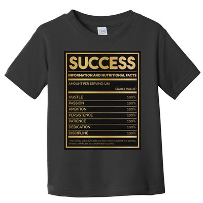 Success Nutritional Facts Toddler T-Shirt