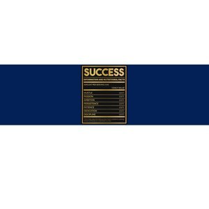 Success Nutritional Facts Bumper Sticker