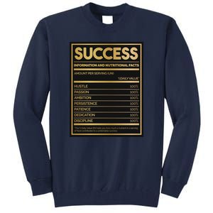 Success Nutritional Facts Tall Sweatshirt