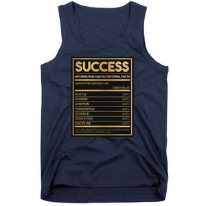 Success Nutritional Facts Tank Top