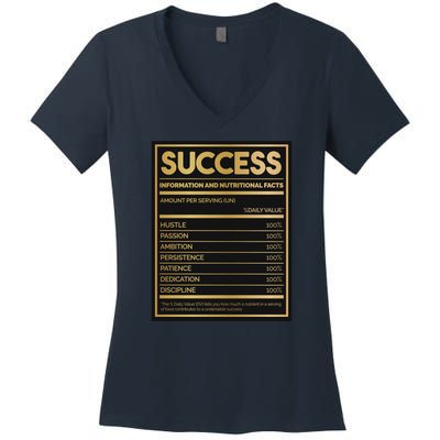 Success Nutritional Facts Women's V-Neck T-Shirt