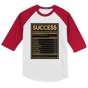 Success Nutritional Facts Kids Colorblock Raglan Jersey