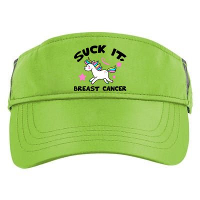 Suck It Breast Cancer unicorn Adult Drive Performance Visor