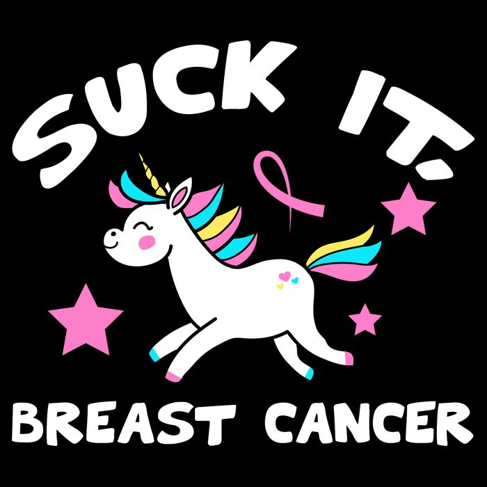 Suck It Breast Cancer unicorn City Backpack