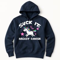 Suck It Breast Cancer unicorn Hoodie