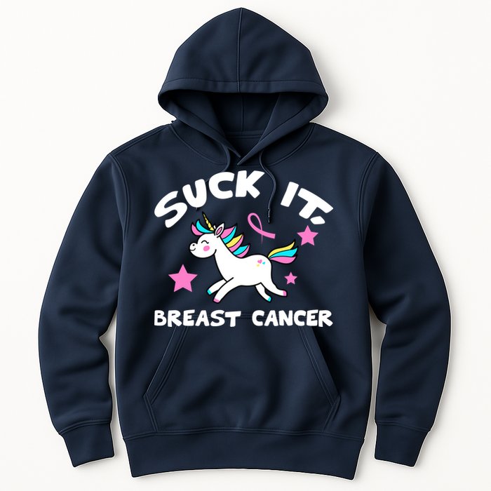 Suck It Breast Cancer unicorn Hoodie
