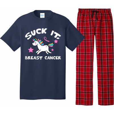 Suck It Breast Cancer unicorn Pajama Set