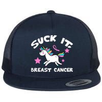 Suck It Breast Cancer unicorn Flatbill Hat