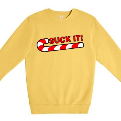 Suck It Candy Cane Premium Crewneck Sweatshirt