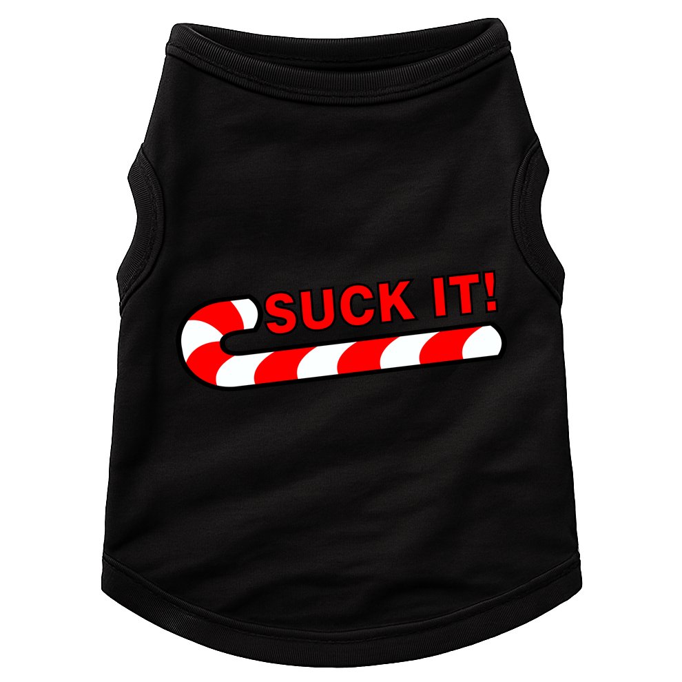 Suck It Candy Cane Doggie Tank