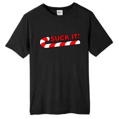 Suck It Candy Cane Tall Fusion ChromaSoft Performance T-Shirt