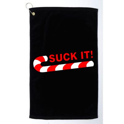 Suck It Candy Cane Golf Towel