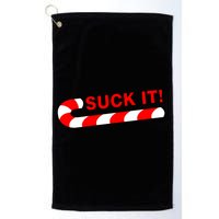 Suck It Candy Cane Golf Towel