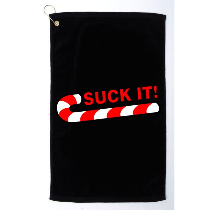 Suck It Candy Cane Golf Towel