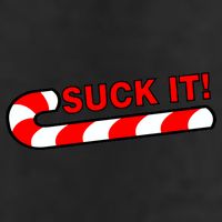 Suck It Candy Cane Golf Towel